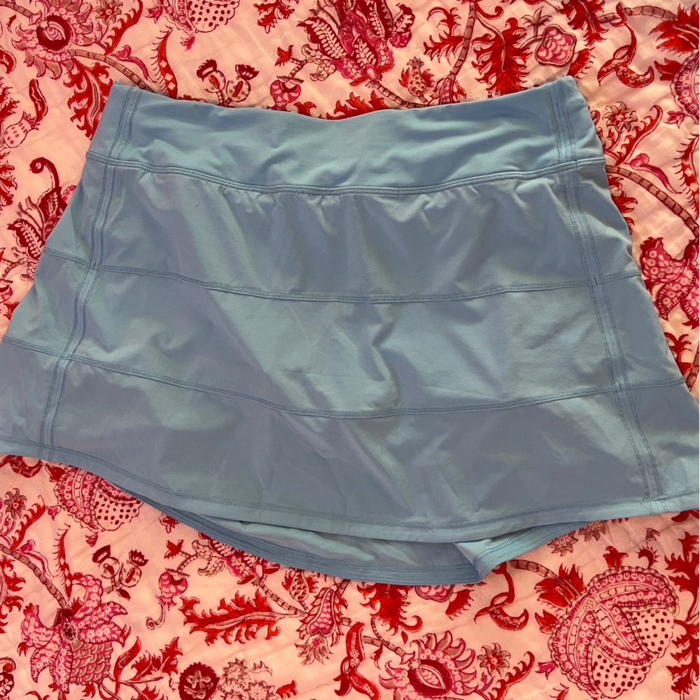 Lululemon pace rival skirt, icing blue, size 10, worn once for an hour